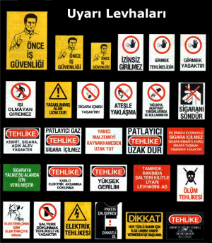 İŞ GÜVENLİĞİ UYARI LEVHA ve YÖNLENDİRME